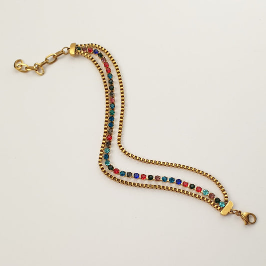 Βραχιόλι με τριπλή αλυσίδα Beliz