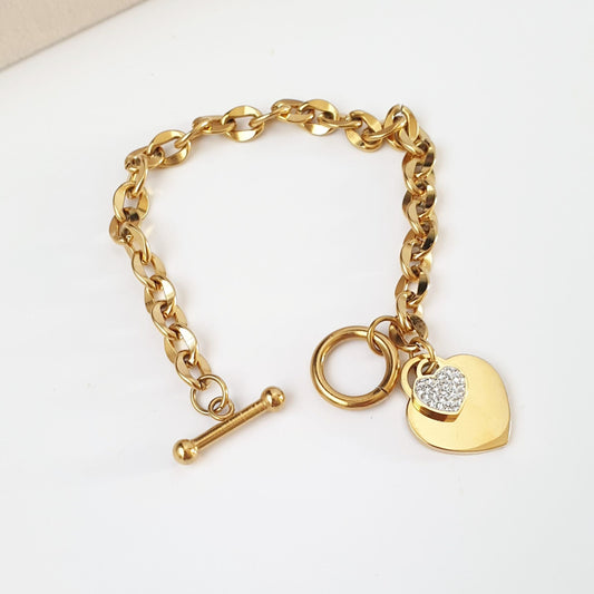 Βραχιόλι με καρδιά Celia