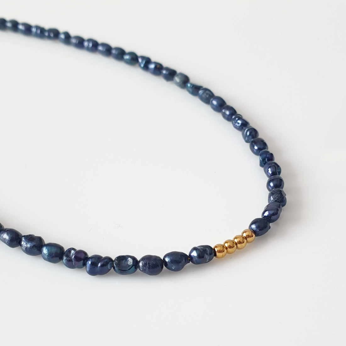 Κολιέ με μαργαριτάρια Blue Black