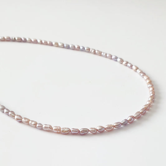 Κολιέ με Φυσικά Μαργαριτάρια Γλυκού Νερού σε Λιλά Απόχρωση – Lavender Dreams