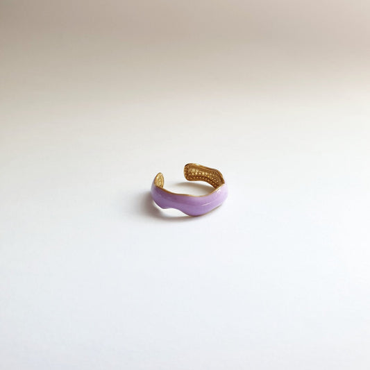 Δαχτυλίδι ατσάλινο με σμάλτο Doretta