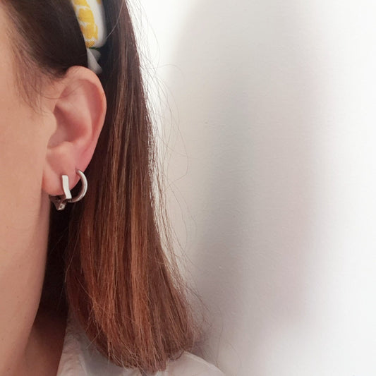 Σκουλαρίκια ατσάλινα αστέρια