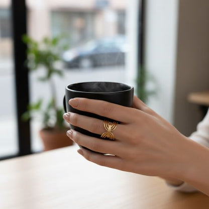 Δαχτυλίδι ατσάλινο χρυσό