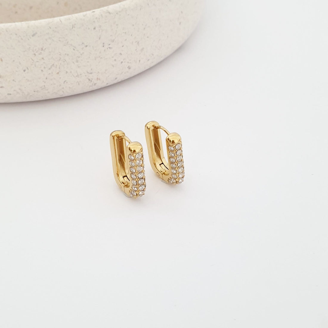 Τετράγωνα σκουλαρίκια κρίκοι