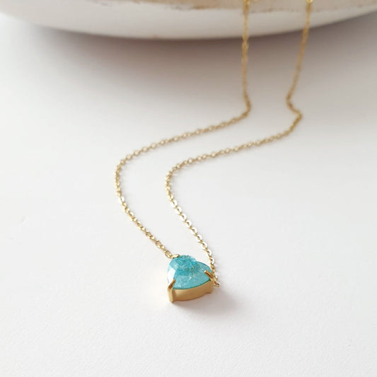 Κολιέ με Γαλάζια Καρδιά 