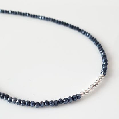 Κολιέ με κρυσταλλάκια και αιματίτη