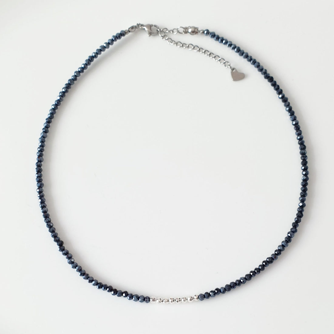 Κολιέ με κρυσταλλάκια και αιματίτη